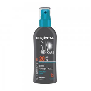 Lotiune Protectie Solara Gerovital Sun Men Care pentru Barbati SPF 20, 150 ml Lotiune Protectie Solara Gerovital Sun Men Care pentru Barbati SPF 20, 150 ml