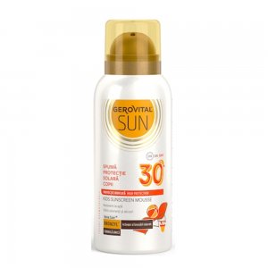 Spuma cu Protectie Solara Gerovital Sun pentru Copii, SPF 30, 100 ml Spuma cu Protectie Solara Gerovital Sun pentru Copii, SPF 30, 100 ml