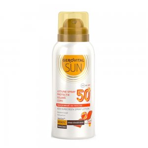 Lotiune Spray cu Protectie Solara Gerovital Sun pentru Copii, SPF 50, 100 ml Lotiune Spray cu Protectie Solara Gerovital Sun pentru Copii, SPF 50, 100 ml