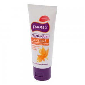 Crema pentru Maini Farmec cu Glicerina, 40 ml Crema pentru Maini Farmec cu Glicerina, 40 ml