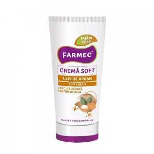 Crema Soft Farmec Nutritiva cu Argan pentru Fata si Corp, 150 ml Crema Soft Farmec Nutritiva cu Argan pentru Fata si Corp, 150 ml