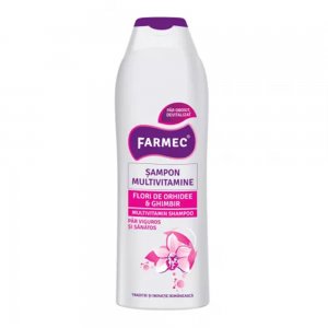 Sampon Farmec Multivitamine cu Orhidee si Ghimbir, 400 ml Sampon Farmec Multivitamine cu Orhidee si Ghimbir, 400 ml
