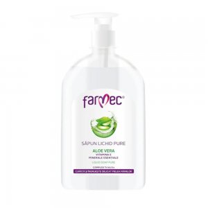Sapun Lichid Farmec Pure cu Aloe Vera, 500 ml