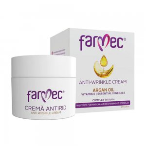 Crema Antirid Farmec cu Ulei de Argan, pentru Ten Uscat, 50 ml Crema Antirid Farmec cu Ulei de Argan, pentru Ten Uscat, 50 ml