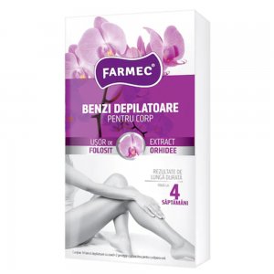 Benzi Depilatoare pentru Corp Farmec, Orhidee, 14 buc