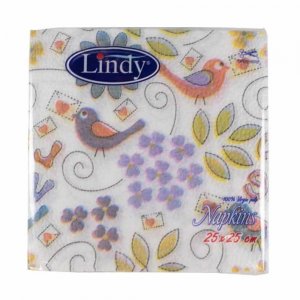 Servetele Lindy Model, Dimensiune 25x25 cm, 1 Strat, 40 Foi/Pachet Servetele Lindy Model, Dimensiune 25x25 cm, 1 Strat, 40 Foi/Pachet