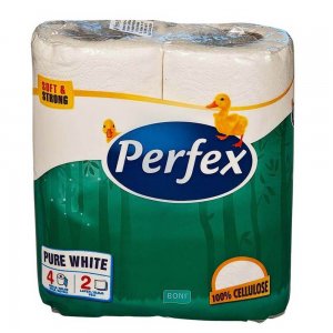 Hartie Igienica Perfex Boni Pure White, 2 Straturi, 4 Role/Bax Hartie Igienica Perfex Boni Pure White, 2 Straturi, 4 Role/Bax