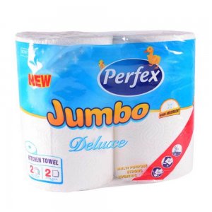 Prosoape de Hartie Perfex Deluxe Jumbo de Bucatarie, 2 Straturi, 2 Role/Set