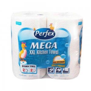 Prosoape de Hartie Perfex Mega de Bucatarie, 2 Straturi, 2 Role/Set