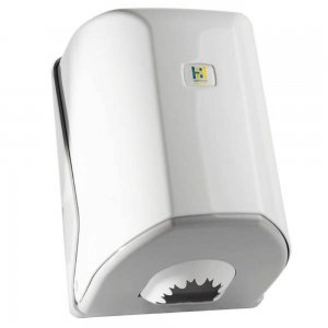Dispenser Vialli pentru Prosoape de Hartie din Hartie Rola Derulare Centrala Midi OG1, Dimensiune 22x21x31 cm Dispenser Vialli pentru Prosoape de Hartie din Hartie Rola Derulare Centrala Midi OG1, Dimensiune 22x21x31 cm