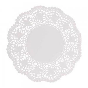 Dantela pentru Tort din Hartie, Culoare Alba Fi 21, 12 Buc/Set Dantela pentru Tort din Hartie, Culoare Alba Fi 21, 12 Buc/Set