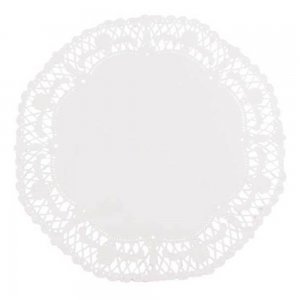 Dantela pentru Tort din Hartie, Culoare Alba Fi 26, 12 Buc/Set Dantela pentru Tort din Hartie, Culoare Alba Fi 26, 12 Buc/Set