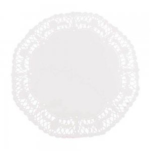 Dantela pentru Tort din Hartie, Culoare Alba Fi 32, 12 Buc/Set Dantela pentru Tort din Hartie, Culoare Alba Fi 32, 12 Buc/Set