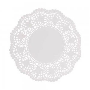 Dantela pentru Tort din Hartie, Culoare Alba Fi 14, 12 Buc/Set Dantela pentru Tort din Hartie, Culoare Alba Fi 14, 12 Buc/Set