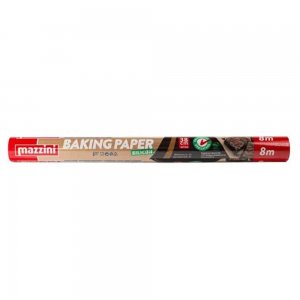 Hartie pentru Copt Mazzini cu Silicon, Dimensiune 38 cm x 8 m Hartie pentru Copt Mazzini cu Silicon, Dimensiune 38 cm x 8 m