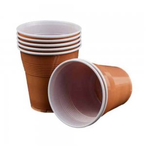 Pahar din Plastic Bicolor, 160 ml, 100 Buc/Set Pahar din Plastic Bicolor, 160 ml, 100 Buc/Set