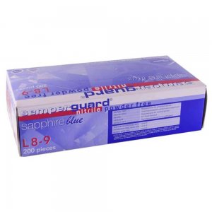 Manusi de Protectie Nitril, Semperguard Nitrilsapphire, Marimea L, 200 Buc/Cut