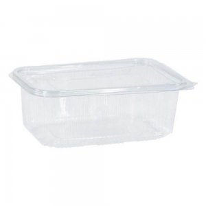 Caserola din Plastic cu Capac, Dimensiune 110x100x60 mm, 500 cc, 100 Buc/Set