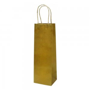 Set 100 de Sacose din Hartie pentru Sticle, Model Auriu, 14x8x39 cm, Hartie Kraft Alba 90 g/m², Maner Sfoara Set 100 de Sacose din Hartie pentru Sticle, Model Auriu, 14x8x39 cm, Hartie Kraft Alba 90 g/m², Maner Sfoara
