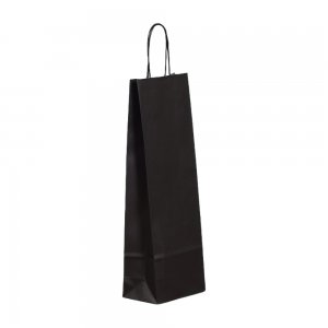 Set 100 de Sacose din Hartie pentru Sticle, Model Negru, 14x8x39 cm, Hartie Kraft Alba 90 g/m², Maner Sfoara Set 100 de Sacose din Hartie pentru Sticle, Model Negru, 14x8x39 cm, Hartie Kraft Alba 90 g/m², Maner Sfoara