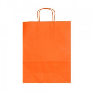 Set 100 de Sacose din Hartie Model Orange, 32x12x41 cm, Hartie Kraft Alba 90 g/m², Maner Sfoara Set 100 de Sacose din Hartie Model Orange, 32x12x41 cm, Hartie Kraft Alba 90 g/m², Maner Sfoara