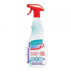 Solutie Dezinfectanta Farmec pentru Suprafete Dermofarm, 80% Alcool, 750 ml