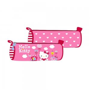 Penar Tip Etui pentru Fete, Model Hello Kitty, Culoare Roz Penar Tip Etui pentru Fete, Model Hello Kitty, Culoare Roz