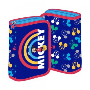 Penar Neechipat pentru Baieti, 1 Fermoar cu 2 Extensii, Model Mickey Mouse, Culoare Multicolor Penar Neechipat pentru Baieti, 1 Fermoar cu 2 Extensii, Model Mickey Mouse, Culoare Multicolor