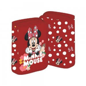 Penar Neechipat pentru Fete, 1 Fermoar cu 2 Extensii, Model Minnie, Culoare Rosu