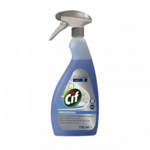 Detergent pentru Geam si Suprafete Cif cu Pulverizator, 750 ml