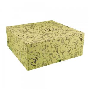 Cutii Tort Generic Natur CT3, 25 Buc/Set, 300x300x120 mm