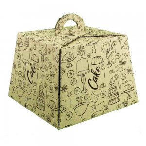 Cutii Tort Generic Natur CT1/2, 25 Buc/Set, 200x200x145 mm