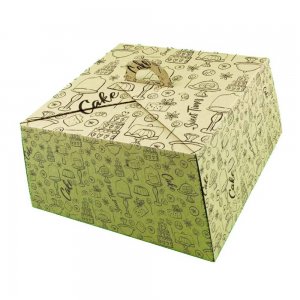 Cutii Tort Generic Natur CT3, 25 Buc/Set, 300x300x145 mm