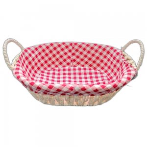 Cos Impletit Oval Alb, Material Plastic si Metal, Dimensiune 27x8 cm Cos Impletit Oval Alb, Material Plastic si Metal, Dimensiune 27x8 cm