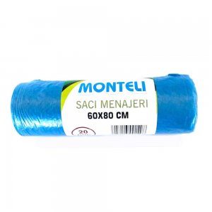 Saci Menajeri Monteli, 60x80 cm, 60 L, 20 Buc/Rola Saci Menajeri Monteli, 60x80 cm, 60 L, 20 Buc/Rola