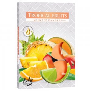 Set 6 Lumanari Parfumate Tip Pastila, Tropical Fruits Set 6 Lumanari Parfumate Tip Pastila, Tropical Fruits