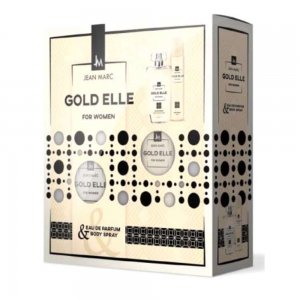 Set Jean Marc, Gold Elle, Apa de Parfum 100 ml + Deodorant 75 ml, Pentru Femei