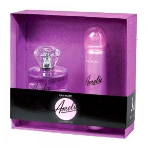 Set Jean Marc, Amelie, Apa de Parfum 60 ml + Deodorant 75 ml, Pentru Femei
