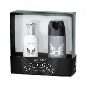 Set Jean Marc, Vittoriale, Apa de Toaleta 100 ml + Deodorant 150 ml, Pentru Barbati