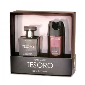 Set Jean Marc, Tesoro, Apa de Toaleta 100 ml + Deodorant 150 ml, Pentru Barbati
