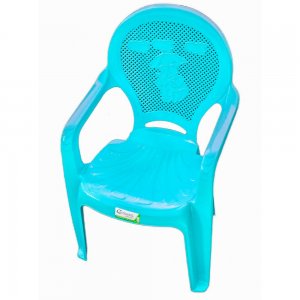 Scaun pentru Copii KM din Plastic, Culoare Albastru Scaun pentru Copii KM din Plastic, Culoare Albastru