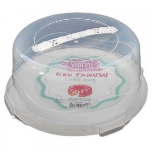 Platou pentru Tort, Forma Rotunda, Material Plastic, Culoare Alb Platou pentru Tort, Forma Rotunda, Material Plastic, Culoare Alb