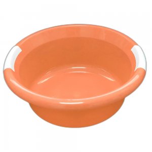 Lighean Rotund cu Manere din Plastic, Capacitate 8,5 L, Culoare Portocaliu Lighean Rotund cu Manere din Plastic, Capacitate 8,5 L, Culoare Portocaliu