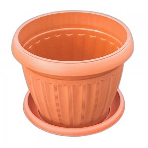 Ghiveci Infinity D250 cu Farfurie, Dimensiune 25x19 cm, Culoare Maro Ghiveci Infinity D250 cu Farfurie, Dimensiune 25x19 cm, Culoare Maro
