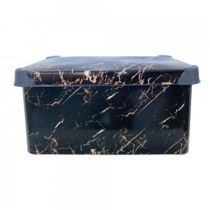 Cutie Depozitare din Plastic Decor cu Capac, 10 L Cutie Depozitare din Plastic Decor cu Capac, 10 L