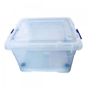 Cutie Depozitare din Plastic cu Roti, 35 L Cutie Depozitare din Plastic cu Roti, 35 L