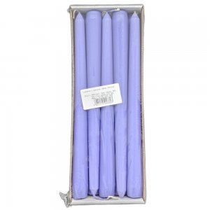 Lumanari Conice, Lungime 24 cm, 10 Buc/Set, Culoare Mov