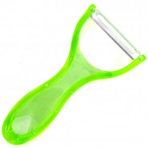 Curatator de Legume din Plastic, Galben Transparent