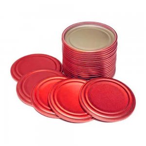 Capace cu Filet pentru Borcane de 370 ml, 1200 Buc/Bax, Culoare Rosu