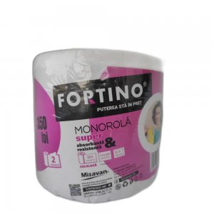 Prosop Hartie Monorola Fortino, 2 Straturi, 350 Foi, Densitate 23 g/m², Dimensiune Foaie 200x190 mm